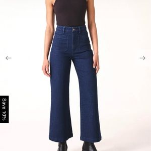 Rolla’s High Rise Wide Leg Sailor Jean 30 BNWT